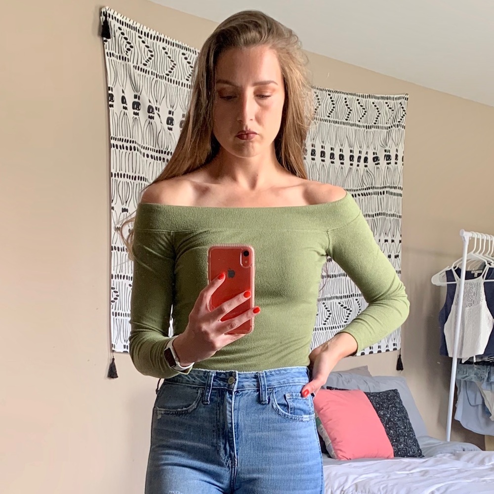 Hollister Off Shoulder Long Sleeve
